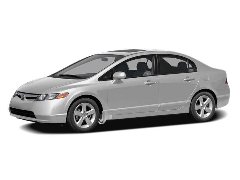 2008 Honda Civic Sdn 4dr Auto LX Alabaster Silver Metallic  Shot 4