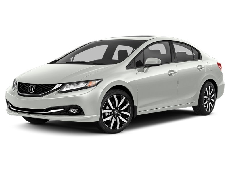 2015 Honda Civic Sedan 4dr Auto Touring Taffeta White  Shot 2