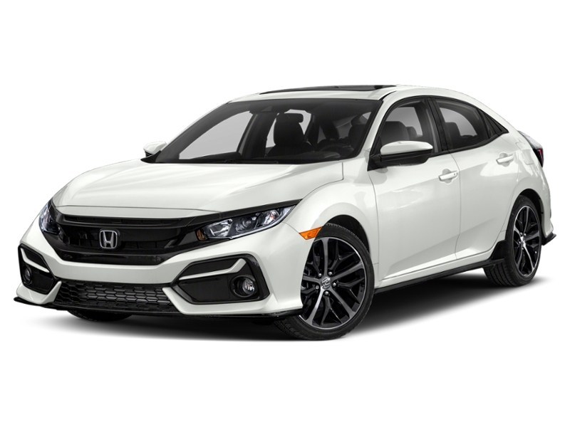 2020 Honda Civic Hatchback Sport CVT Platinum White Pearl  Shot 4