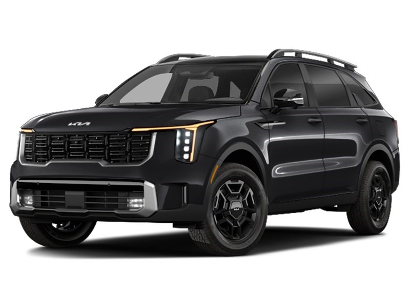 2025 Kia Sorento X-Pro AWD w/Black Interior Ebony Black  Shot 2
