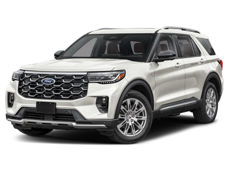 2026 Ford Explorer Platinum 4WD Star White Metallic Tri-Coat  Shot 4