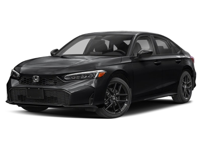 2025 Honda Civic Sedan Hybrid Sport eCVT Crystal Black Pearl  Shot 10