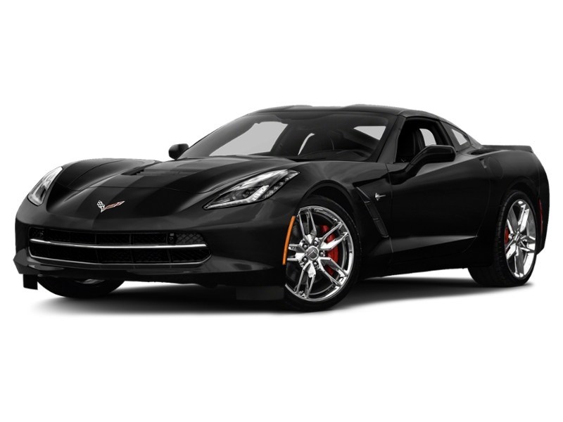 2016 Chevrolet Corvette 2dr Stingray Z51 Cpe w/1LT Black  Shot 1