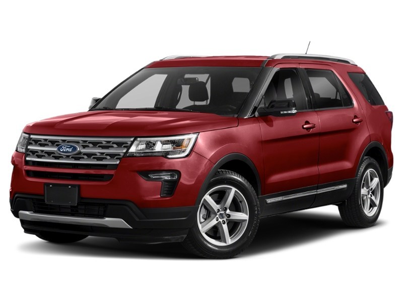 2018 Ford Explorer XLT 4WD Ruby Red Metallic Tinted Clearcoat  Shot 55