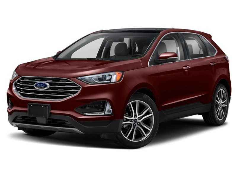 2019 Ford Edge Titanium AWD Burgundy Velvet Metallic Tinted Clearcoat  Shot 34
