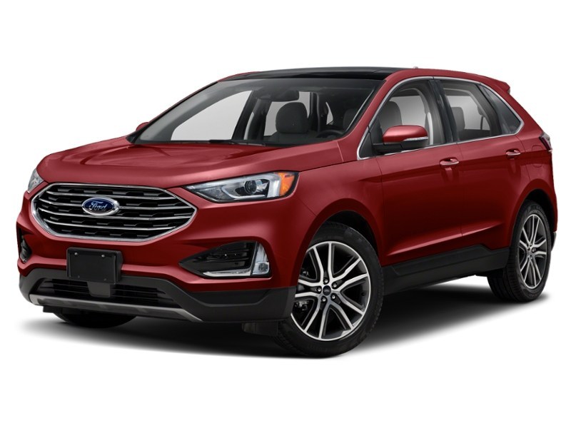 2019 Ford Edge Titanium AWD Ruby Red Metallic Tinted Clearcoat  Shot 40