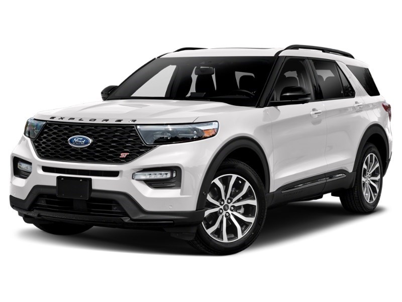 2022 Ford Explorer ST 4WD Star White Metallic Tri-Coat  Shot 1