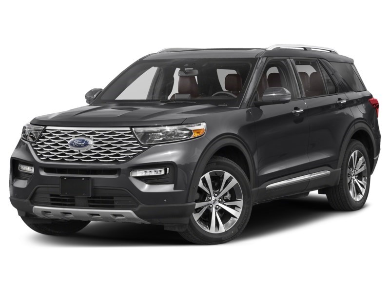 2021 Ford Explorer Platinum 4WD Agate Black Metallic  Shot 1