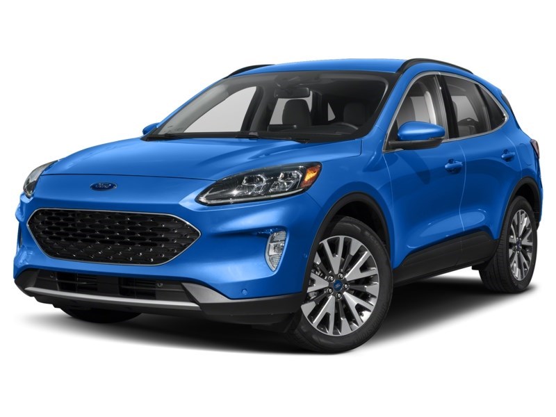 2021 Ford Escape Titanium Hybrid AWD Velocity Blue Metallic  Shot 4