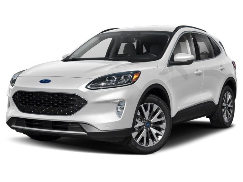 2021 Ford Escape Titanium Hybrid AWD Star White Metallic Tri-Coat  Shot 10