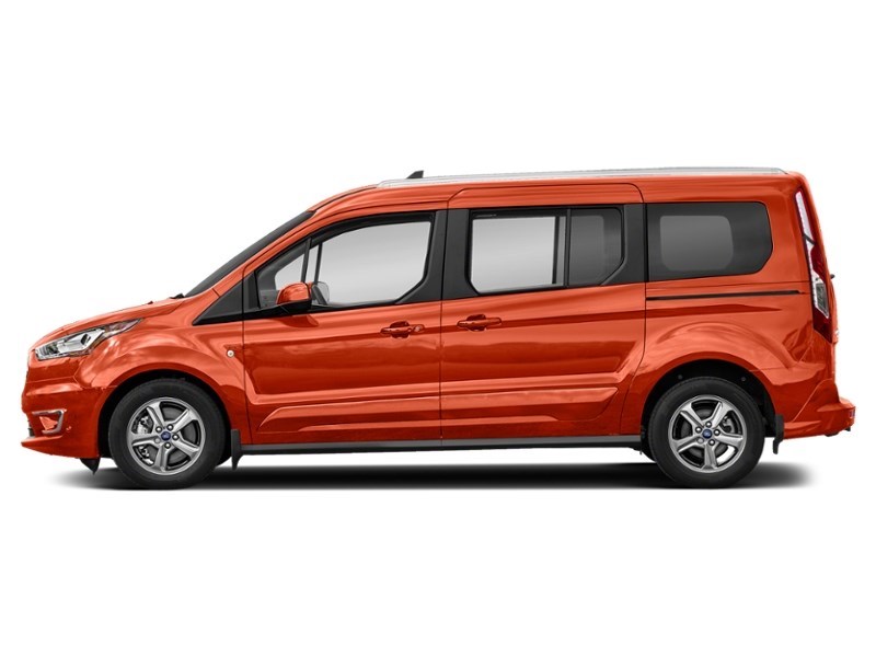 2022 Ford Transit Connect Titanium w/Dual Sliding Doors Sedona Orange Metallic  Shot 5