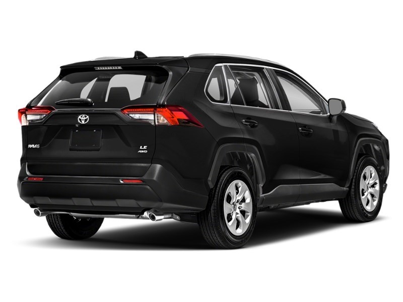 2021 Toyota RAV4 LE AWD Midnight Black Metallic  Shot 2