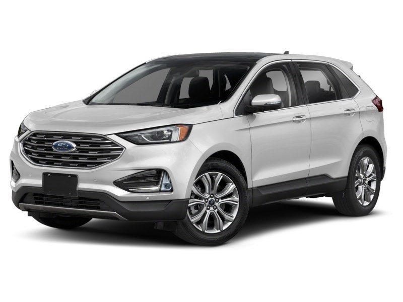 2022 Ford Edge Titanium AWD Star White Metallic Tri-Coat  Shot 10