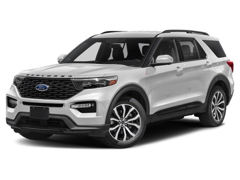 2023 Ford Explorer ST-Line 4WD Star White Metallic Tri-Coat  Shot 4
