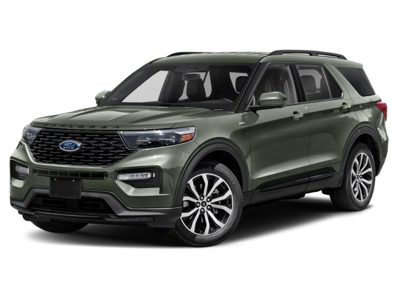 2022 Ford Explorer ST-Line 4WD Forged Green Metallic  Shot 40