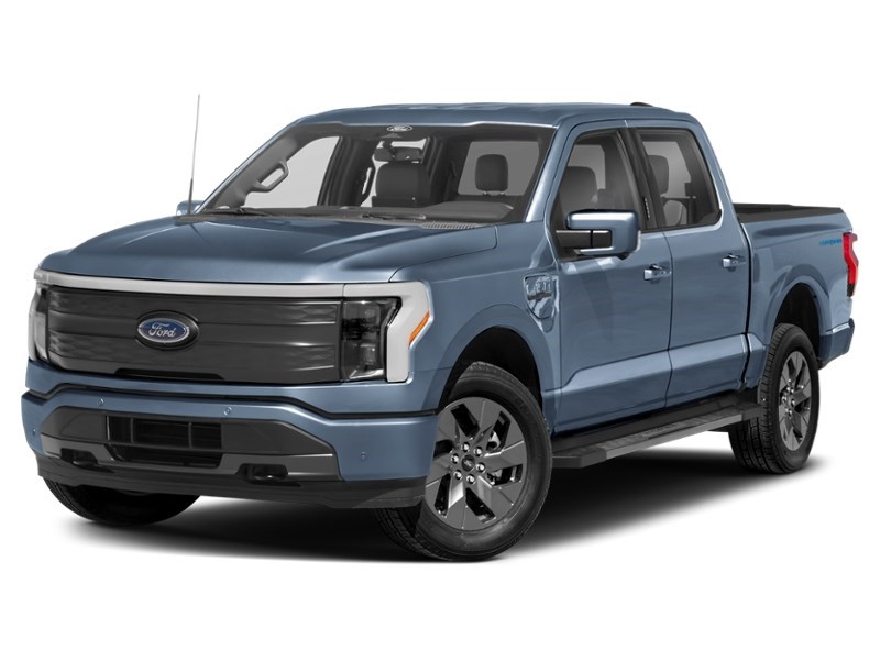 2023 Ford F-150 Lightning LARIAT 4WD SuperCrew 5.5' Box Azure Grey Metallic Tri-Coat  Shot 34