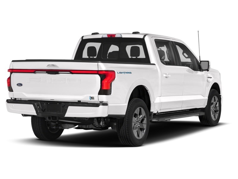 2023 Ford F-150 Lightning LARIAT 4WD SuperCrew 5.5' Box Star White Metallic Tri-Coat  Shot 12