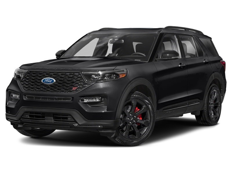 2023 Ford Explorer ST | 4WD | 3.0L | ROOF | TECH PKG | 360 | 21s Agate Black Metallic  Shot 1