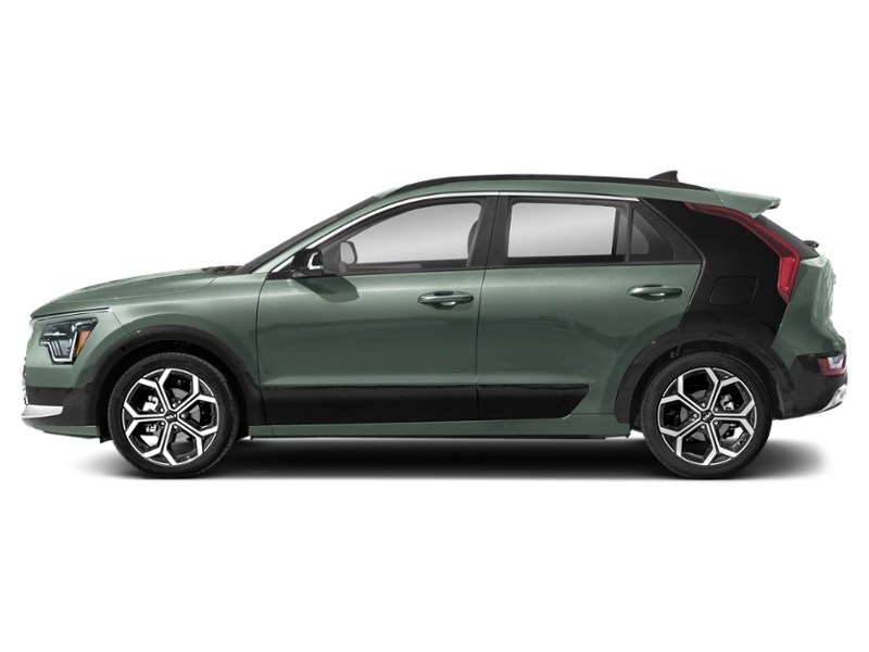 2025 Kia Niro SX FWD Cityscape Green/Aurora Black Pearl Cityscape Green w/Gloss Black C-Pillar  Shot 3