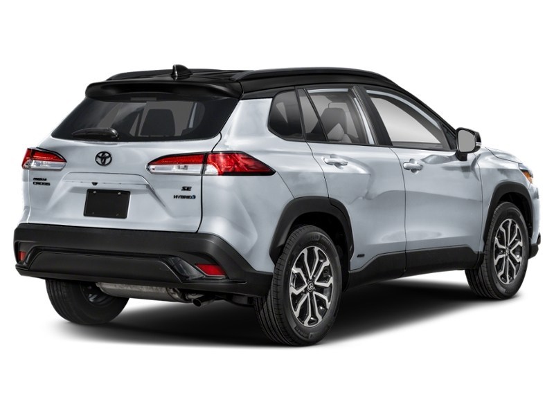 2024 Toyota Corolla Cross Hybrid Hybrid SE AWD Sonic Silver Metallic w/Black Roof  Shot 36